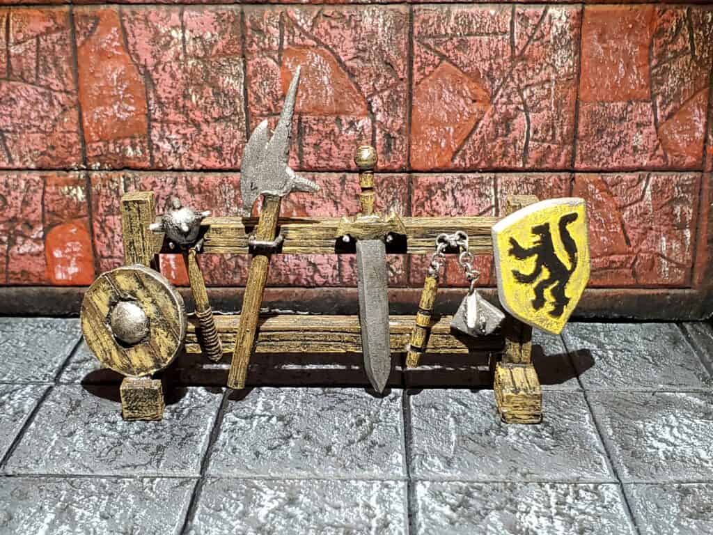HeroQuest Weapon Rack Completed