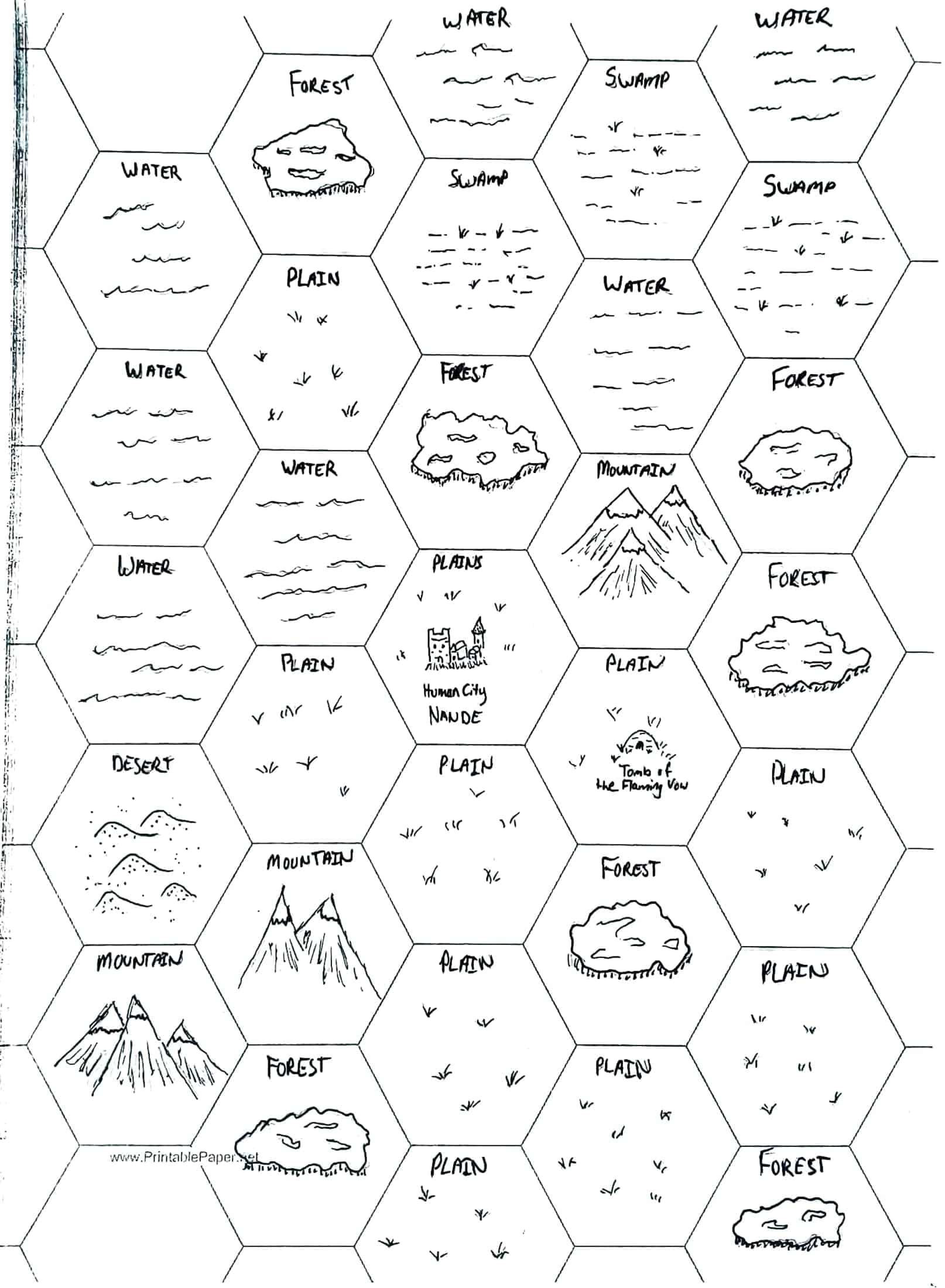 My little slice of randomly generated NoteQuest world.