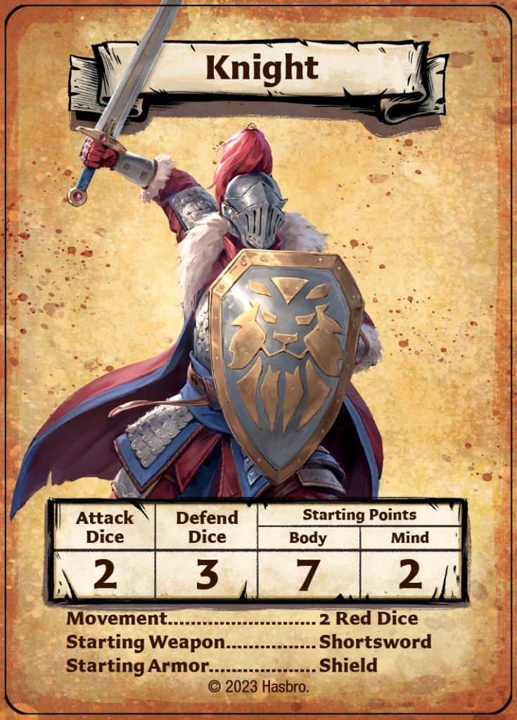 New Guardian Knight for Rise of the Dread Moon Quest Pack. Avalon Hill/Hasbro