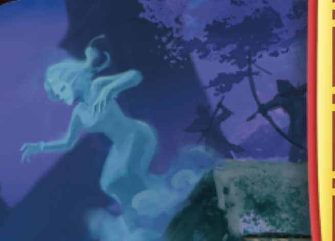 You can barely see the bow and arrow poking out of the side of this image