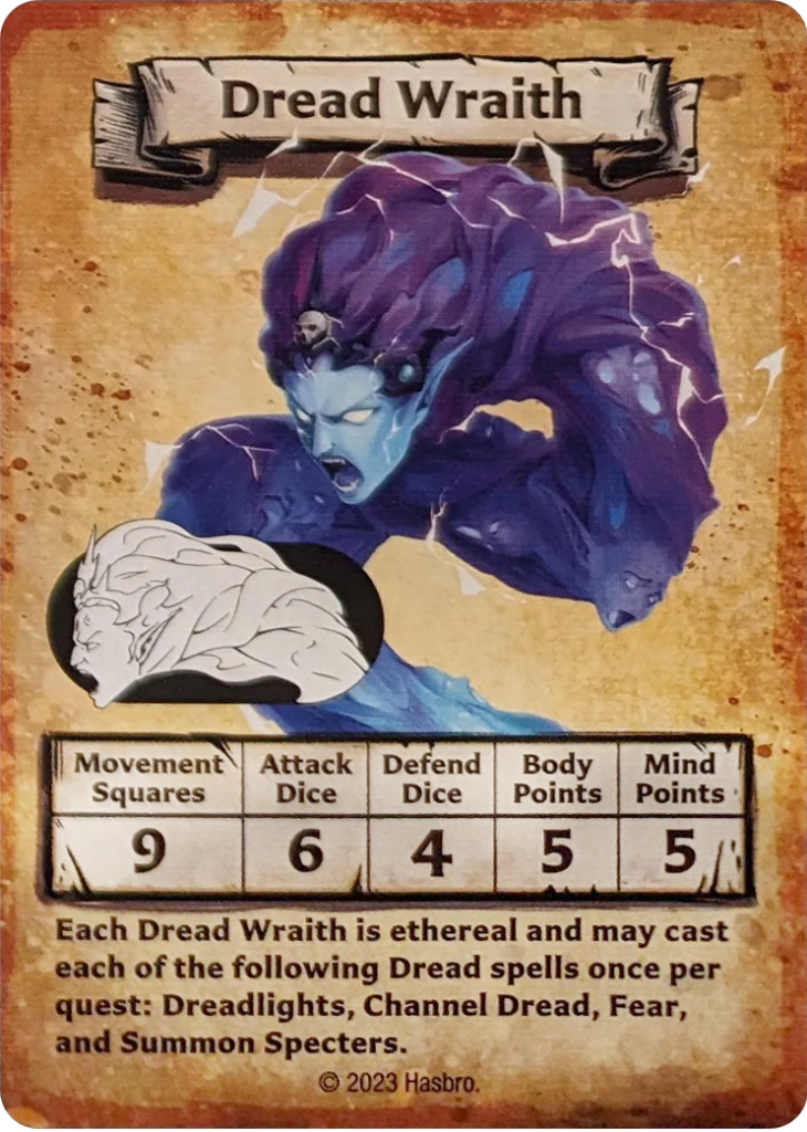 Dread Wraith Monster Card - Source: Reddit - vincezo1985 - Image Edited