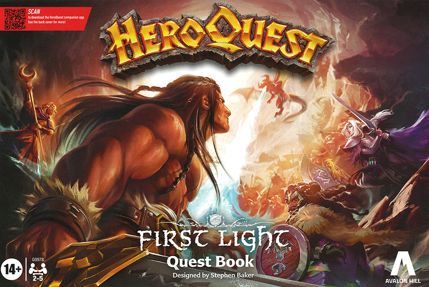 HeroQuest First Light Game System quest book artwork