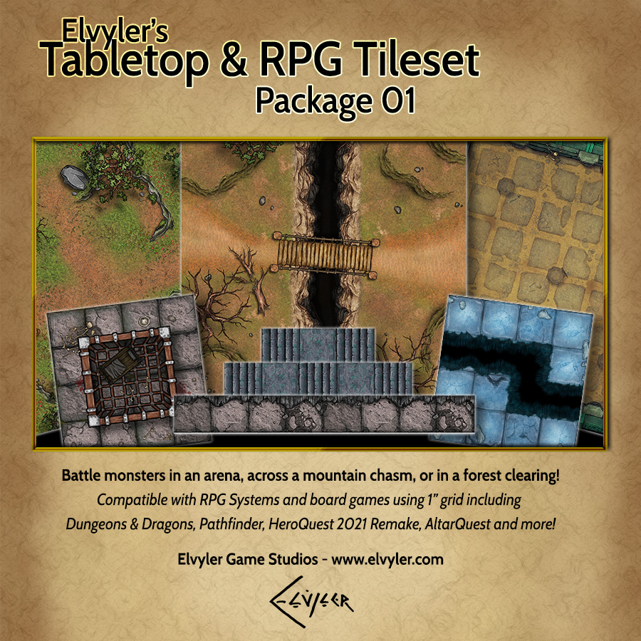 Tabletop & RPG Tileset – Package 01