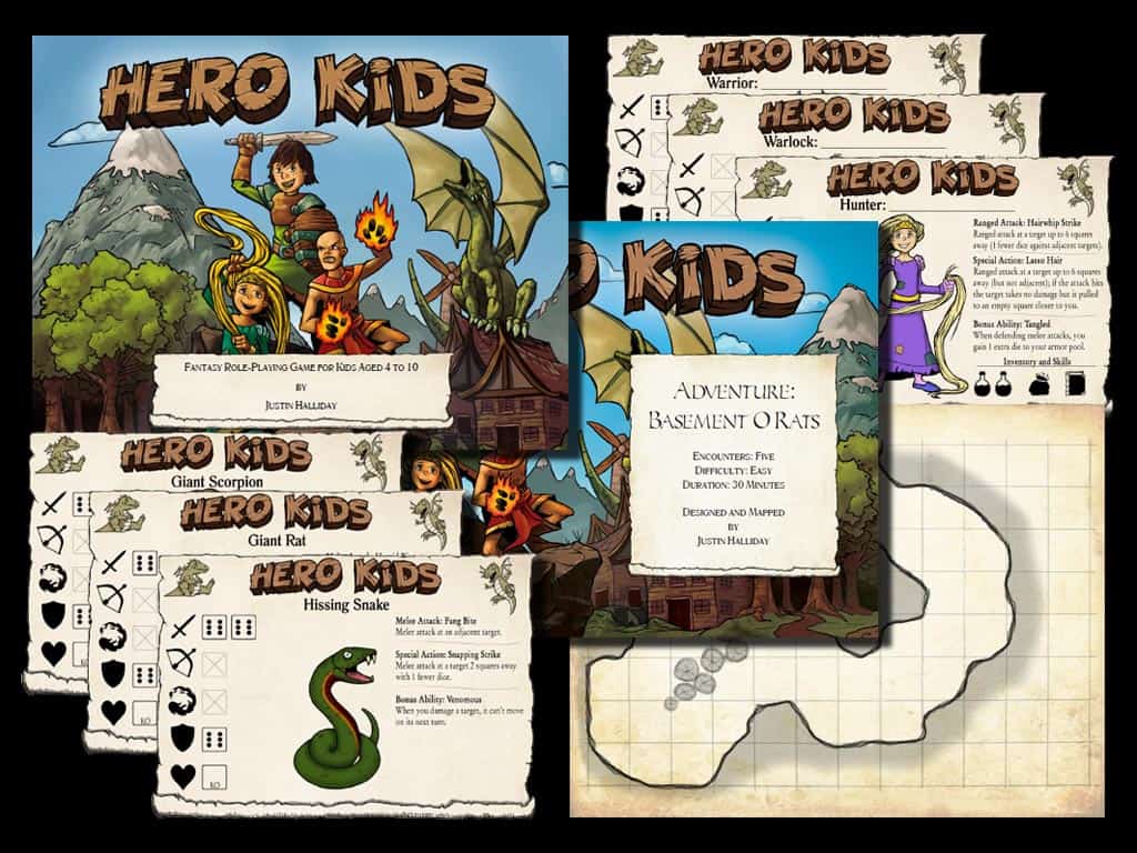 Preview of contents in Hero Kids.
