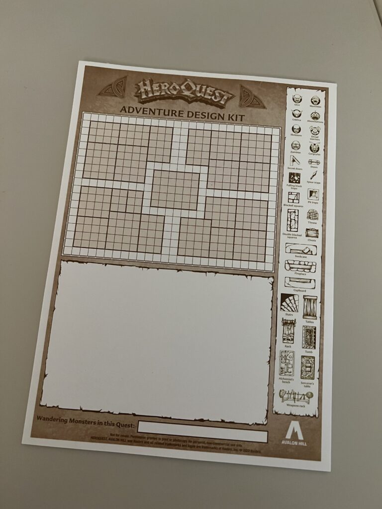 HeroQuest Adventure Design Kit